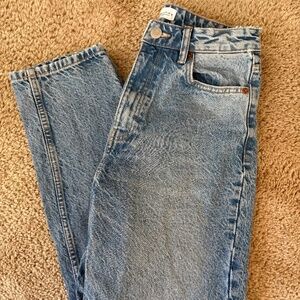 Zara high waisted straight leg jeans